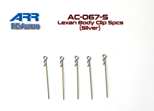 Lexan Body Clip 5pcs (Silver)