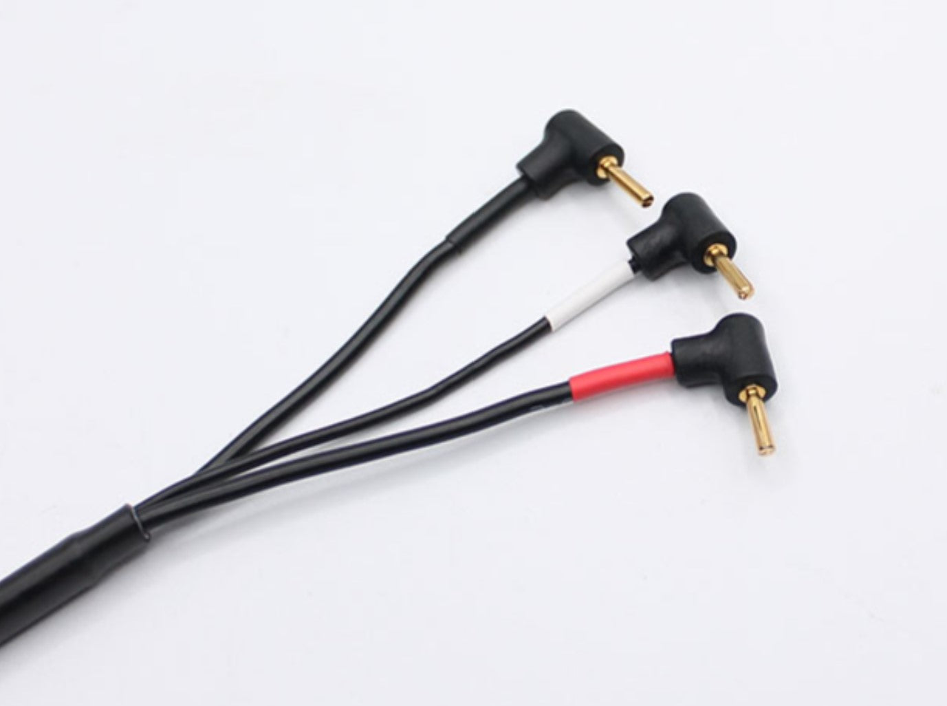 RRE016 Reflex Racing 2mm Bullet Plug Charging Cable - Black and Silver