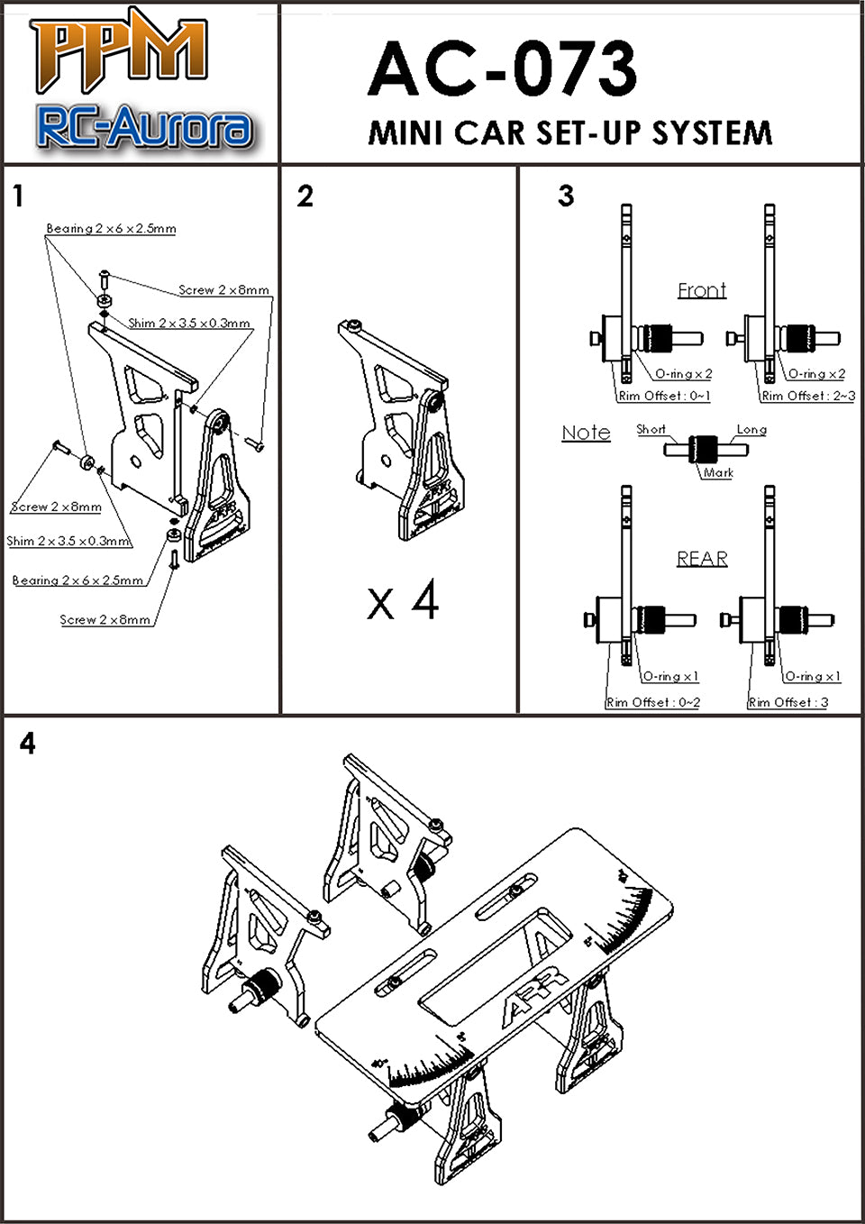 Set-up System (For Mini Cars - Version 2)